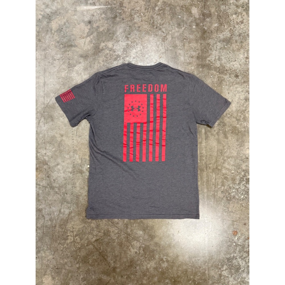 Under Armour‎ Grey & Red "Freedom" Graphic Tee